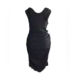 Athleta Black ruched dress Size XXS
